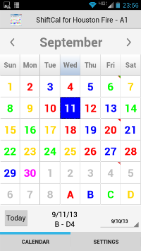 ShiftCal on Android